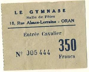 Oran tickets divers 030